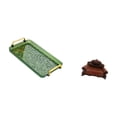 thumbnail image 5 of Fiocias Serving Tray Kitchen Serving Tray with Handle Rectangle Doll Miniature Sofa Dollhouse Furniture European Sofa Model Decor Portable PS Material Suitabl, 5 of 8