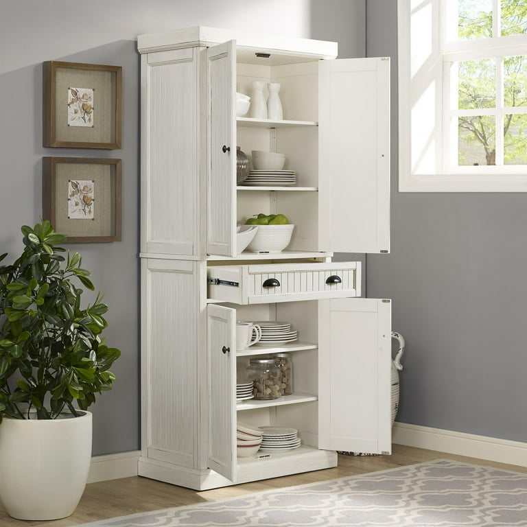 Crosley seaside distressed kitchen pantry deals