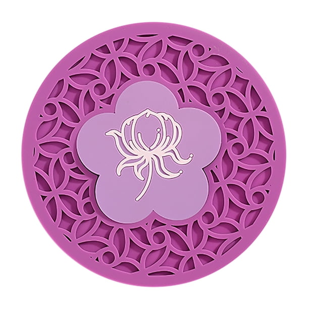 Alfombrilla Circular De Silicona Para Aislamiento Térmico De Cocina, Resistente A Altas Temperaturas, Para Cazuelas, Mantel Individual Grueso, Alfombrilla De Aislamiento Térmico 2 En 1