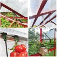 thumbnail image 3 of 100 Stycken Växthus Hängare Plast Växtkrokar Skuggväv Klämmor Trädgårdstillbehör Kompatibla med Palram Växthus (Mörkgrön), 3 of 5