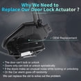thumbnail image 3 of Motor de actuador de bloqueo de puerta trasera derecha con cable para Nissan Pathfinder 13-20 No.825003KA0B Negro, 3 of 7