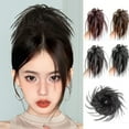 thumbnail image 6 of Dengmore Ponytail For Hair Extension, Hair Part With Elastic Large Duvet Hair Part, Bridal Hairstyles Wavy Messy Bun Hair Parts Natural Looking Wigs for Daily Party, 6 of 6
