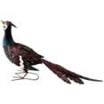 thumbnail image 1 of Wrought Iron Animal Painted Peacock Garden Statues With Solar Lights For Courtyard Balcony Decor, 1 of 13