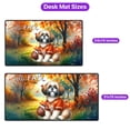 thumbnail image 5 of Hello Fall Shih Tzu Football Welcome Autumn with Leaves Pumpkins Desk Mat Full Keyboard Mouse Pad Lion Dog Lover Gifts Large Mousepad - 00012, 5 of 5