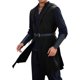 thumbnail image 1 of Blusa sin mangas con capucha para hombre, color sólido, medieval, con capucha, sin mangas, para Halloween, disfraz de actuación, blusa de poliéster para hombre, 1 of 3