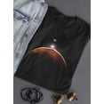 thumbnail image 3 of Planet Mars With Moon T-Shirt Women -Image by Shutterstock, Female Large, 3 of 4