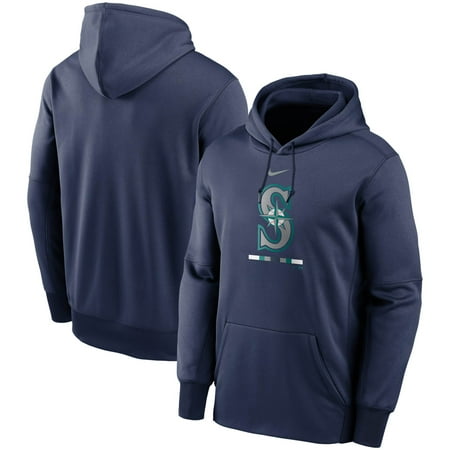 Seattle Mariners Nike Legacy Performance Pullover Hoodie - Navy