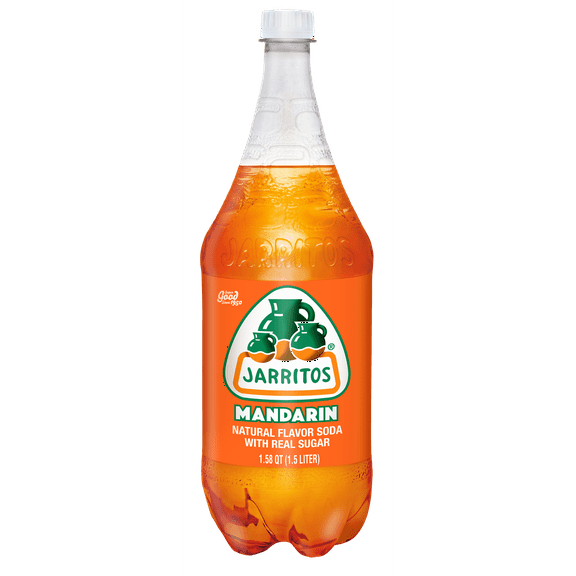 Jarritos Mandarin Soda, 1.5 Liter Bottle (Pack of 4)