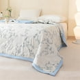 thumbnail image 6 of Aurorax Cooling Summer Quilt, Washable, Cotton, Floral Pattern, Multicolor, 6 of 6