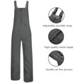 thumbnail image 6 of CaComMARK PI Clearance Womens Ski Snow Bibs Pants Insulated Water Resistant Overalls Snowboarding Winter Waterproof Pants Dark Gray 8(L), 6 of 6