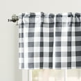 thumbnail image 3 of XWZO Room Darkening Window Curtain Panels Set of 3, Plaid Tier and Valance Semi Curtains for Bedroom/Kitchen/Cafe/Small Window, Grey, 60W x 18L (1 Panel) + 29W x 36L (2 Panels), 3 of 8