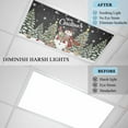 thumbnail image 4 of Black Christmas Snowman Fluorescent Light Covers, Xmas Tree Snowflake Botanical Magnetic Light Covers for Ceiling Lights, Fluorescent Ceiling Shade Filters for Classroom Bedroom Office 4x2Ft x 3PCS, 4 of 8