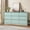Dressers | Green 9 Drawers, variant on 9-Drawer Dresser, Large Horizontal Storage Chest with Deep Drawers and Wide Top, Green