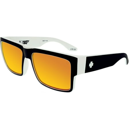 Spy Men's Cyrus 673180209365 Black/White Square Sunglasses