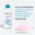thumbnail image 3 of Agua micelar Garnier hidratante de 400 ml para maquillaje resistente al agua, 3 of 9