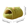 thumbnail image 3 of Cama cerrada para gatos, removible y lavable, cueva de invierno, nido plegable, cálido y seguro para gatos y perros pequeños de interior, cabaña de felpa cómoda y acogedora para mascotas, 3 of 6