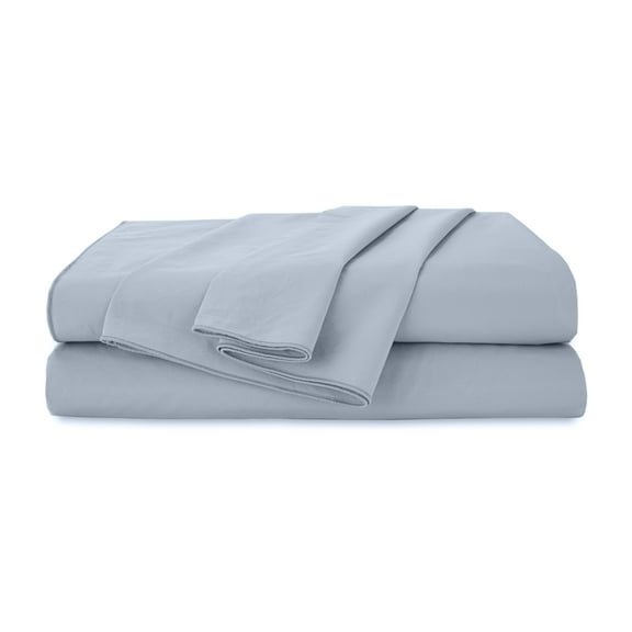 EcoPure 3-Piece Twin Sheet Set | 100% Organic Cotton | Comfort Washed | Deep Pocket | Blue