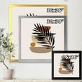 thumbnail image 4 of Designart 'Shapes and Tropical Leaf Silhouettes IV' Modern Framed Art Print, 4 of 4
