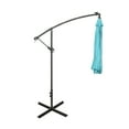 thumbnail image 3 of Westin Outdoor 94" Turquoise Solid Print Octagon Offset and Cantilever Patio Umbrella, 3 of 12
