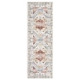 thumbnail image 2 of GlowSol 2' x 6' Vintage Runner Rug Boho Floral Runner Rug Medallion Distressed Non-Slip Bedsides Rug for Kitchen, Orange/Pink, 2 of 6