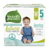 Seventh Generation Baby Diapers, Sensitive Protection, Size 5, 52 Count