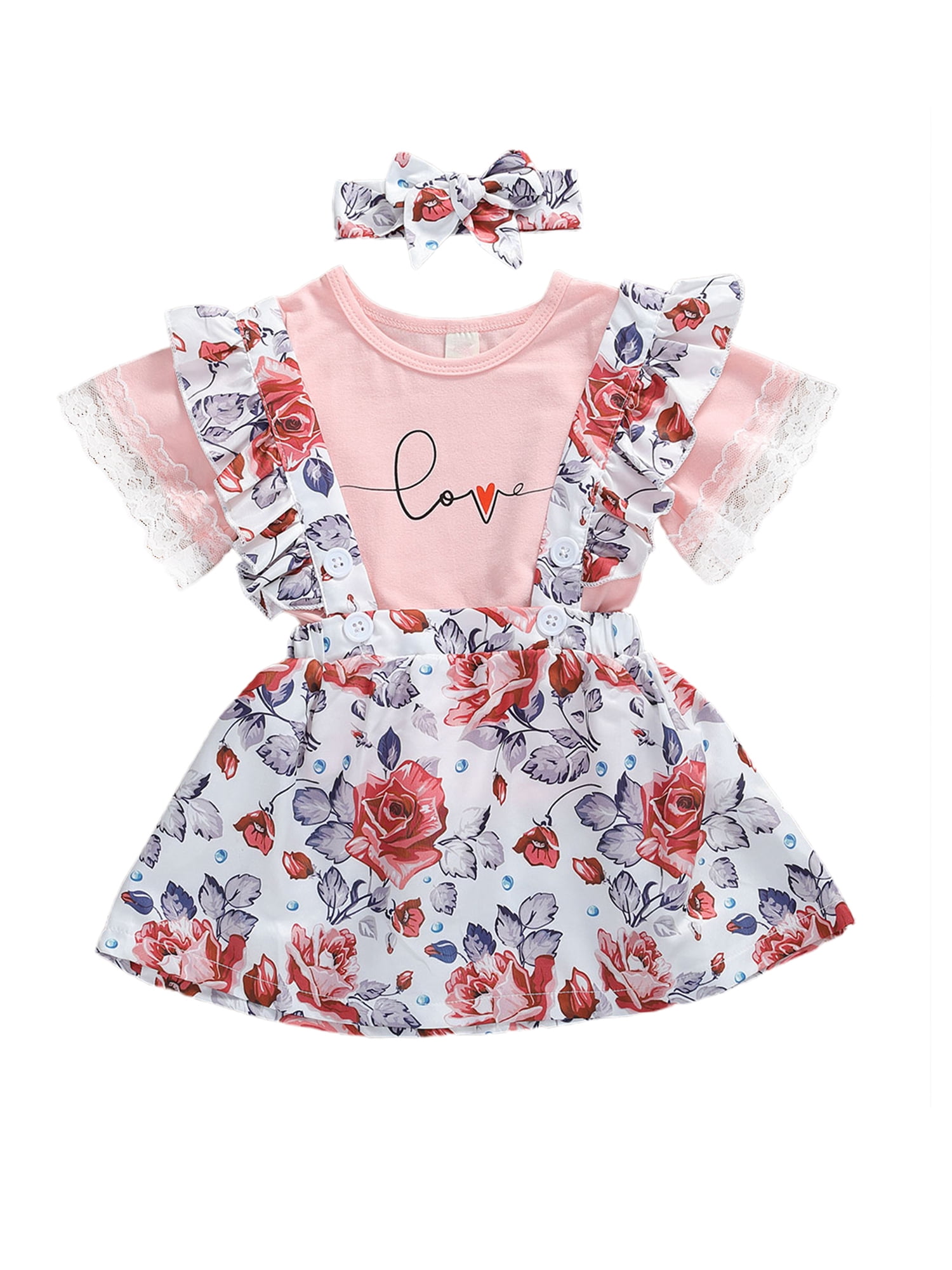 I Love Goats Baby Skirts Stylish Kids T Shirt Dress Comfortable Flounces Skort