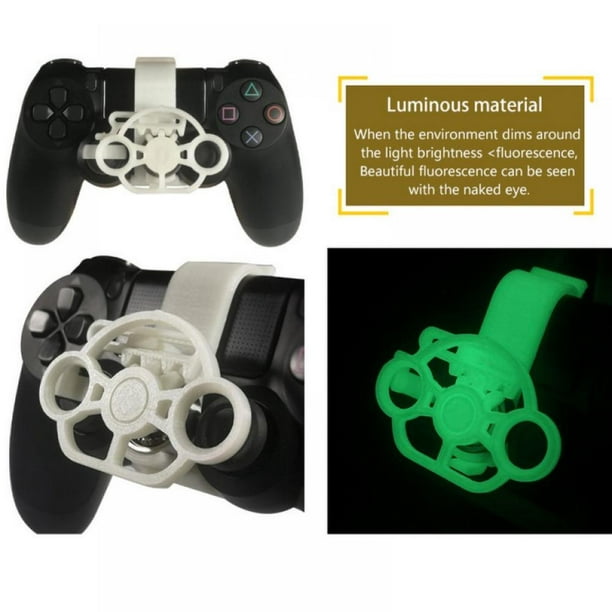 forkæle Hver uge Picasso PS4 Gaming Racing Wheel (Enhanced), 3D Printed Mini Steering Wheel add on  for The Playstation 4 Controller (Green) - Walmart.com