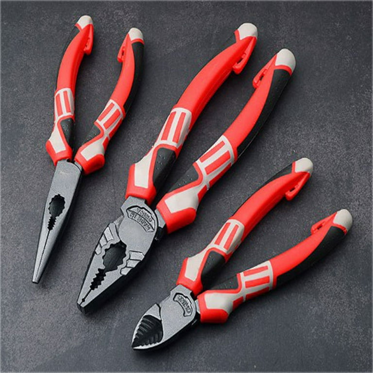 4-Piece Curved, Straight, and Long Nose Locking Pliers Set - SUNEX Tools