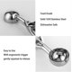 thumbnail image 5 of Ice Cream Scoop, Polished Stainless Steel Ice Cream Scoop 3 Pcs Different Size Small 4cm, Medium 5cm & Large 6cm Ice Cream Scoop with Ejector, Rice, M, 5 of 5