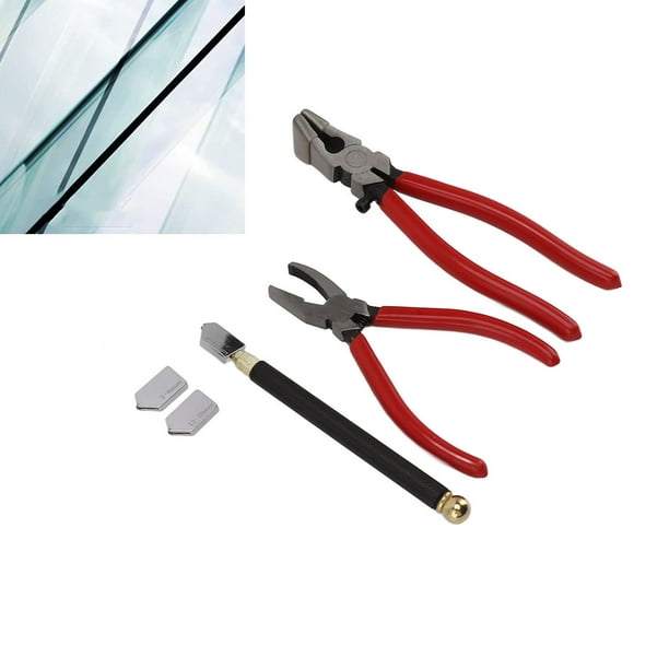 Alicates Rompedores, Kit De Herramientas De Corte De Vidrio Afilado De Alta Dureza Y Caucho De Acero Para Espejo