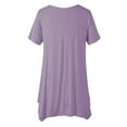 thumbnail image 3 of BLCHUNen Womens T Shirts V Neck Pullover Lightweight Breathable Stretch Outing Home Sleep Nightwear Pajamas Trendy Summer Tops, 3 of 4
