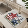 thumbnail image 6 of Dish Drying Mat Absorbent Dish Drainer Kitchen Counter 23.6x19.7inch Dish Drying Pad for Countertops Sinks Draining Racks Red White and Blue Stars, 6 of 9