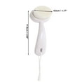 thumbnail image 4 of Unique Bargains 1 Pc Soft ABS Cleansing Brush with Flat Hair Curved Handle White 4.65"x2.09", 4 of 4
