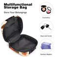 thumbnail image 4 of Thanksgiving Hat Velvet Period Bag Storage Organizer for Tampons and Pads, Small Bag with Sponge and Oxford Cloth, 4.7x6.6x6.6 in, Period Pouch, 4 of 6