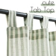 thumbnail image 2 of Cortinas de Cocina Jinchan con Presillas, Lino 90 cm, Rayadas, 2 Paneles, 2 of 9