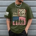 thumbnail image 2 of UngA 250 USA Shirt, USA Flag 4th Of July Shirt Men Short Sleeve American Star Stripes Patriotic Graphic T-Shirt (AG,XXL), 2 of 5