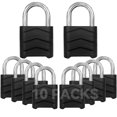 thumbnail image 1 of SEPOX 10 candados de combinación resistentes a la intemperie de 2,2 pulgadas, 4 candados digitales grandes para exteriores, cuerpo de cerradura de aluminio de alta seguridad, grillete no cortable, ade, 1 of 1