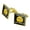 Gold, variant on I Will Not Have a Nice Day Funny Humor Square Cufflink Set - Silver or Gold