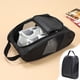 thumbnail image 1 of Lightweight Portable Shoe Storage Bag | Handheld Travel Shoe Organizer | Multifunctional Cloth Shoe Handbag | Fits Sports Shoes Flats Heels | Protective Compartments | 33x23x12cm | 1 Pack, 1 of 6