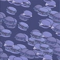 thumbnail image 1 of Ahgly Company Machine Washable Indoor Square Transitional Purple Area Rugs, 7' Square, 1 of 7