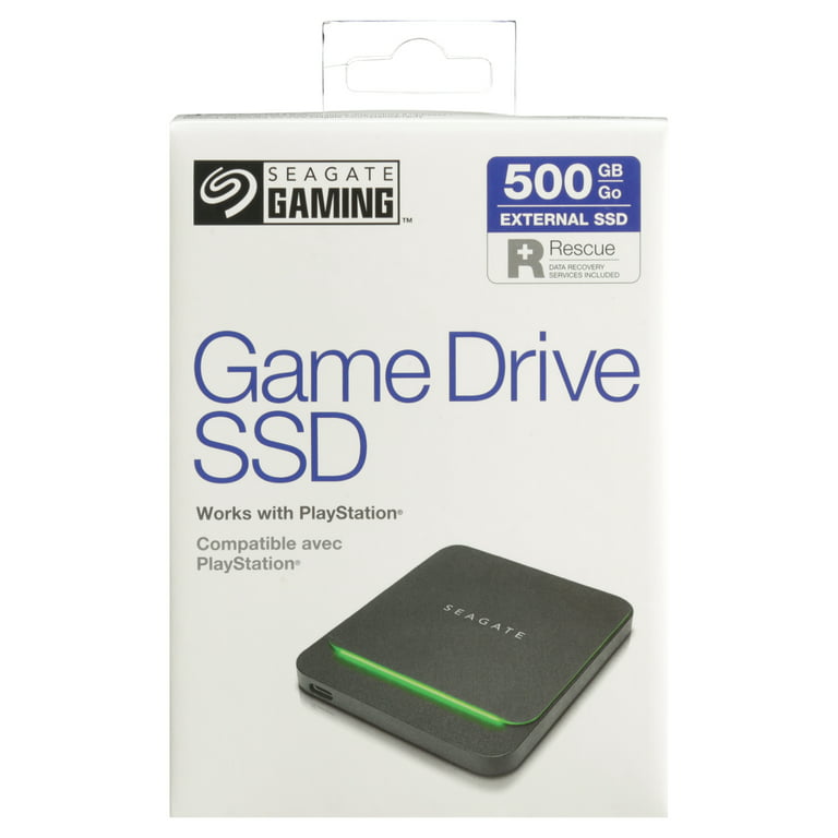 Kilde udstilling Tage af Seagate 500GB Game Drive SSD&nbsp;for PlayStation External Solid-State  Drive Portable- USB 3.0 - Walmart.com