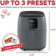 thumbnail image 5 of Dash Tasti-Crisp™ Digital Air Fryer with AirCrisp® Technology, Custom Presets, Temperature Control, and Auto Shut Off Feature, 2.6 Quart - Cool Grey, 5 of 5