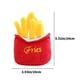 thumbnail image 3 of Juguete moderno con forma de hamburguesa y papas fritas para mascotas: un juguete interesante para perros y gatos, fácil de usar para masticadores y ladradores., 3 of 6