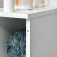 thumbnail image 7 of White Bathroom Storage Cabinet with Open Shelves, 7 of 7