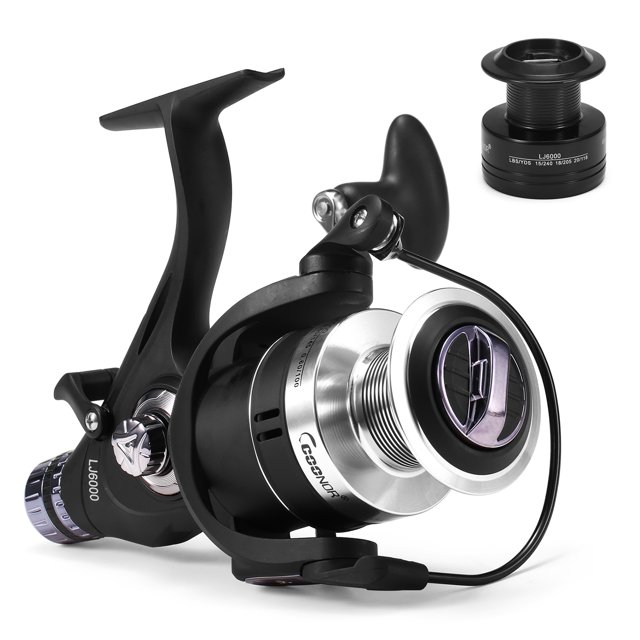 9+1 BB Fishing Reel Dual Brake System Smooth Spinning Fishing Reel with Interchangeable Handles Fishing Tackle