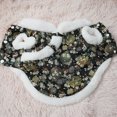 thumbnail image 4 of Ropa de perro espesar ropa mascota lindo traje tang chino año nuevo estilo invierno calidez disfraces perros traje pomeranian maltés claveles negro Vogacara PT000713-03, 4 of 7