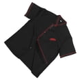 thumbnail image 3 of SHOWERORO Black Short Sleeve Chef Jacket Casual Loose Catering Jacket Oil Proof for Kitchen Use, 3 of 8