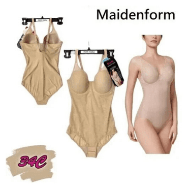 Maidenform  Ultra-Light Firm Tummy-Control Sheer Lace Shaper, Beige , 34C