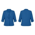 thumbnail image 4 of QQZ Womens 2026 Fall Winter Plus Size One Button Notched Lapel Blazer Jacket, Roll Tab Long Sleeve Suit Coat, Outerwear For Business Work Outfits & Daily Casual Wear, 4 of 8