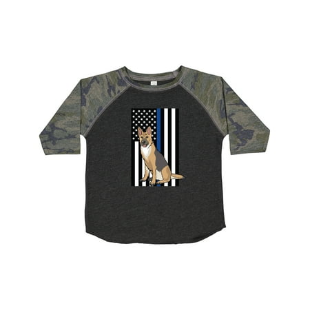 

Inktastic Law Enforcement Flag Dog K-9 Gift Toddler Boy or Toddler Girl T-Shirt